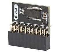 Tbest Módulo Tpm, ASUS Tpm 2.0 20Pintpm 2.0 Módulo de Seguridad de Cifrado 20Pin 2 10P Módulo de Procesador Criptográfico Independiente Tpm 2.0 para Win11 para Gigabyte para ASUS