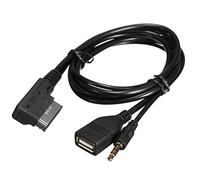 Tbest Música MDI AMI Interfaz MMI USB + Cargador Cable AUX Cable de Entrada Auxiliar Adaptador de Cable Adaptador Auxiliar Ajuste reemplazo para A6L A8L A3 A4L A1