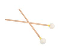 Tbest Musical Instruments 2pcs Cabeza de Fieltro de Madera Instrumento sin Deslizamiento Kit Ary para Tocar el Rendimiento Aries (YELLOW)