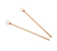 Tbest Musical Instruments 2pcs Cabeza de Fieltro de Madera Instrumento sin Deslizamiento Kit Ary para Tocar el Rendimiento Aries (rojo)
