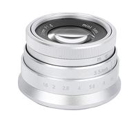 Tbest Newyi 35 Mm F1 6 Lente de Enfoque Manual de Apertura Grande para Cámaras sin Espejo de Plata de la Aleación de Vidrio óptico Fotografía Fija (Puerto de Efectos)