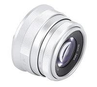 Tbest Newyi 35 Mm F1 6 Lente de Enfoque Manual de Apertura Grande para Cámaras sin Espejo de Plata de la Aleación de Vidrio óptico Fotografía Fija (Puerto M4/3)
