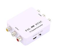 Tbest PAL NTSC Convertidor de Formato con Procesamiento 1080P | Fácil plug and play, material ABS duradero, adecuado para reproductores de DVD, monitores de vídeo, bajo consumo de energía