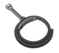 Tbest Palanca de de Enfoque de Seguimiento, Enfoque de Zoom Ajustable Duradero de Plástico con Engranaje para Cámara DSLR, Videocámara DV HDV HD, Negro, Gris, Azul, 1 Uds. (Grey)