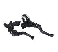 Tbest Palancas de Cilindro Maestro de Motocicleta Palancas de Depósito de Embrague de Freno Base de Espejo Retrovisor de Aluminio CNC Ajustable de 7/8 pulg. 22 Mm con Enchufe