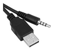 Tbest Panel de Cable de Extensión de 3,5 Mm con Puerto USB de Montaje Empotrado para Tablero de Automóvil, Barco, Transferencia y Carga de Datos de Alta Velocidad, Plástico ABS Liviano
