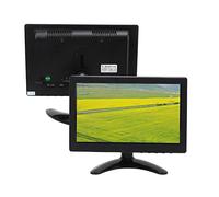 Tbest Pantalla de Monitor DVR, Monitor de Computadora TFT LCD de 9 Pulgadas con Altavoz de Interfaz de Entrada Múltiple Pantalla de Visualización de Juegos en Color HD para DVR Daily 100240V