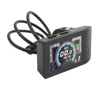 Tbest Pantalla LCD para Bicicleta Eléctrica Pantalla para Bicicleta Eléctrica Computadora para Lectura LCD Clara 500C IP64 Protocolo UART Impermeable 24V 36V 48V con Conector