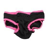 Tbest Pantalones de Pañales para Perros Hembras - Ropa Interior de Poliéster Suave para Mascotas con Cintura Elástica y Cierre de Gancho, Protección contra Ciclo de Calor y Poscirugía, Pequeño, (XS)