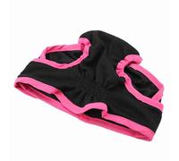 Tbest Pantalones de Poliéster para Perros Tamaños de la Banda Elástica Ajustable para Prevenir el Acoso Sexual Pantelería Fisiológica (M)