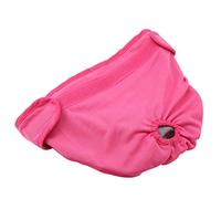 Tbest Pantalones de Poliéster para Perros Tamaños de la Banda Elástica Ajustable para Prevenir el Acoso Sexual Pantelería Fisiológica (L)