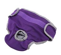 Tbest Pantalones de Poliéster para Perros Tamaños de la Banda Elástica Ajustable para Prevenir el Acoso Sexual Pantelería Fisiológica (M)