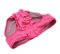 Tbest Pantalones de Poliéster para Perros Tamaños de la Banda Elástica Ajustable para Prevenir el Acoso Sexual Pantelería Fisiológica (M)