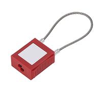 Tbest Paquete de 10 Candados de Cable con 30 Candados de Acero Inoxidable de PVC con Retención de Llave, Candado de Alta Seguridad de 12 Pines para Mantenimiento de Equipos Eléctricos y LOTO (5