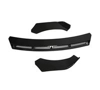 Tbest Parachoques Delantero Lip Spoiler, Kit Universal ABS (Black) | Material duradero, fácil de instalar, protege contra rayones, diseño elegante