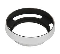 Tbest Parasol de Lente Biselado para Cámara Hueca Portátil de Aleación de Aluminio Universal, Accesorio de Fotografía Profesional Plateado para Cámaras DSLR sin Espejo (55mm)