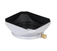 Tbest Parasol de Lente de Metal Cuadrado 43 Mm Aleación de Aluminio ABS Acabado Mate Bloques Interiores La Luz Reduce los Reflejos Fantasma para Cámaras DSLR sin Espejo Plata