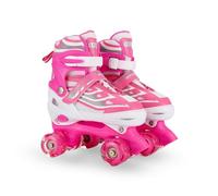 Tbest Patines Iluminados para Niños, Niñas de 5 a 12 Años, Patines con Ruedas LED, Materiales, No Necesita Instalación, Patinaje Divertido en Interiores y Exteriores. (S)