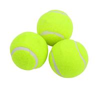 Tbest Pelotas de Práctica de Tenis de 3 Piezas para Entrenamiento y Ejercicios de Competición, Rebote Alto 130 140 Cm, Capa Exterior de Goma y Fibra, Tamaño Estándar para Canchas