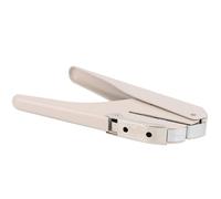Tbest Perforadora de Setas, Herramienta de Perforación de 6 Hojas con Regla para Cuaderno de Hojas Sueltas, Suministros Escolares y de Oficina, Color Gris (PINK)