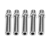 Tbest Perno de Conversión de Rueda Extendida de 20 Piezas, Vástago de 58Mm de Longitud y 41Mm, Acero M12X1.5 Forjado en Frío para Coches, Camiones, SUV, de Rueda Más Rápido (M12*1,25-M12*1,5)