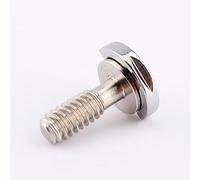 Tbest Perno de Lectura, Eje D Más Largo, Perno Unc 1/4 20, 1/4 Bsw, Tornillo de Pulgar de Cámara 1/4 1/4 Tornillo Dring de Acero Inoxidable para Trípode de Cámara Monopie de Placa de