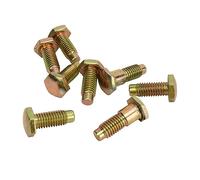 Tbest Pernos para Cinturón de Seguridad INL10528 Cabeza Larga y Corta de 13/16 Pulgadas para un Cuerpo G X B Reemplazo de Vehículos Metal Duradero Chapado en Zinc Ancla de