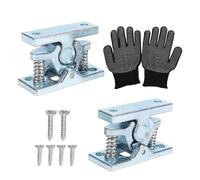 Tbest Pestillo de Puerta con Resorte para RV, Cerradura de Aleación de Zinc con Doble Resorte y Deslizamiento Automático, Kit de Instalación Incluido, para Remolques, Campistas, Barcos