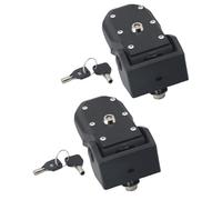 Tbest Pestillos de Bloqueo del capó con Llave, Reemplazo de Cierre Antirrobo Resistente para Protección Segura del Motor, Aventura Todoterreno, Acero Inoxidable (SILVER)