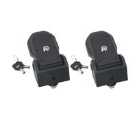 Tbest Pestillos de Bloqueo del capó con Llave, Reemplazo de Cierre Antirrobo Resistente para Protección Segura del Motor, Aventura Todoterreno, Acero Inoxidable (BLACK)