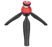 Tbest Phone Stand Tripod Compact Portable Mini Desktop para Cámara DSLR Móvil Selfie Live Broadcast Plastic 18.5cm (Rojo)