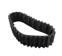 Tbest Pistas de Goma Wheel Tire Track High Traction Durable Todo el Rendimiento del Terreno Control de Estabilidad Mejorada para Go Kart ATV UTV Snowmobile Snow Blower