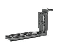 Tbest Placa Universal de Metal en Forma de L con Soporte de Zapata para Cámara SLR con Cabezal Esférico Hidráulico Superficie Anodizada Mecanizada CNC Duradera (Gris 69x36x35cm/27,2x14,2x13,8