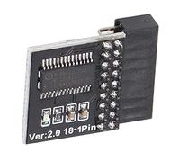 Tbest Placas Base, Módulo de Seguridad TPM2.0 de 18 Pines para Tarjeta LPC de Placa Base para Prueba de Actualización Negro