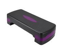 Tbest Plataforma de Paso de Ejercicio, Plataforma de Paso de Ajustable, Entrenamiento de Cuerpo Completo con Base Antideslizante, Construcción de ABS Resistente, para el Gimnasio en Casa (Violeta
