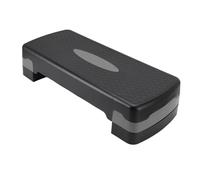 Tbest Plataforma de Paso de Ejercicio, Plataforma de Paso de Ajustable, Entrenamiento de Cuerpo Completo con Base Antideslizante, Construcción de ABS Resistente, para el Gimnasio en Casa (gris