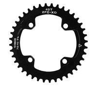 Tbest Plato Cadena Bicicleta, Compatible con Mayoría Modelos Diseño Angosto-Ancho 40T BCD 104mm Plato Único for Ciclismo Montaña XC Am Off-Road Aventura Rutas