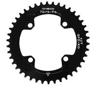 Tbest Plato de Bicicleta, BCD 104MM 40T 42T Platos de Anillo de Cadena Simple angosto y Estrecho Compatible con la mayoría de Las Bicicletas Juego de bielas Bicicleta Am/XC(42T（104BCD）)