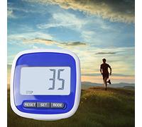 Tbest Podómetro Simple Contador de Pasos para Caminar 3D con Pantalla LCD Paso Preciso con Clip para la Cintura para Correr Caminar Senderismo Entusiastas del Fitness (Blue)