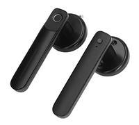 Tbest Pomo de Puerta Biométrico de Entrada sin Llave con Huella Dactilar para Desbloqueo 2 en 1 con Reconocimiento Rápido Alarma de Batería Baja Energía de Emergencia USB Grosor de Puerta de 30 a 65