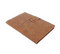 Tbest Porta Pasaporte para Mujeres y Hombres - Funda para Pasaporte de Viaje de Cuero PU con Diseño Vintage, Billetera para Tarjeta de Vacunación, Boletos, Tarjetas SIM y Bolígrafo (Brown)