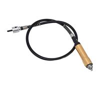 Tbest Portabrocas de Extensión de Eje Flexible 0,3 6,5 Mm Caucho ABS Aleación de Aluminio Adaptador de Taladro Flexible para Pulir Grabado Rectificado con Antivibración