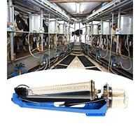 Tbest Psu Sala de Ordeño Medidor de Leche para Ganado Botella Transparente de 31 Kg con Escala Diseño de Tubo Científico Medición Precisa de la Leche Equipo Moderno de Cría de Animales