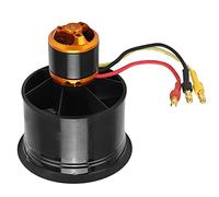 Tbest QXMotor Ventilador con Conductos EDF de 12 Aspas de 50 Mm con Motor sin Escobillas QF2611-4600KV para Avión RC, de Alimentación CCW EDF de Alta Velocidad, Plástico ABS Liviano (CCW)