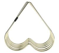 Tbest Rack de Almacenamiento de Libros Estante de Almacenamiento Compacta de Práctica Telescópica de Carpeta Estante de Soporte de Hierro Suministros de Artesanía de Hierro Decoración (GOLD)