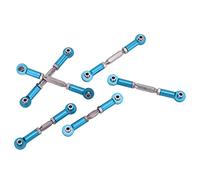 Tbest RC Dirección de la Varilla RC Base Base Aluminio Aluminio ALUMINUS 1/10 Monte para ARRMA SENTON Big Rock Typhon con Tornillos Endurecidos de Metal (Blue)