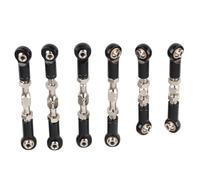 Tbest RC Dirección de la Varilla RC Base Base Aluminio Aluminio ALUMINUS 1/10 Monte para ARRMA SENTON Big Rock Typhon con Tornillos Endurecidos de Metal (Black)