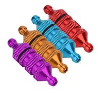 Tbest RC Filtro de Combustible de Aceite, Filtro de Combustible Nitro de Aceite de aleación de Aluminio Modelo RC, Filtro de Combustible para RC 1: 8/1: 1 Modelo de automóvil (Amarillo)