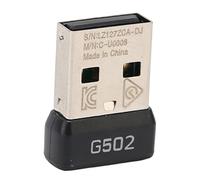 Tbest Receptor USB de 2,4 GHz con Señal Estable, Pequeño Ratón Portátil de Metal ABS Dule A para Ratón G502 Lightspeed, Adaptador de Ratón Receptor USB, Receptor USB 2,4 G, Receptor de