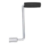 Tbest Reemplazo de la Manija del Gato del Remolque, Acero Al Carbono Galvanizado a Prueba de óxido con Cómodo Agarre de Plástico, para Mantenimiento del Garaje del Gato de Manivela